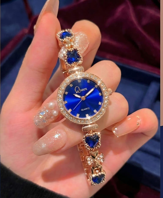 Women's Royal Blue Gold Watch