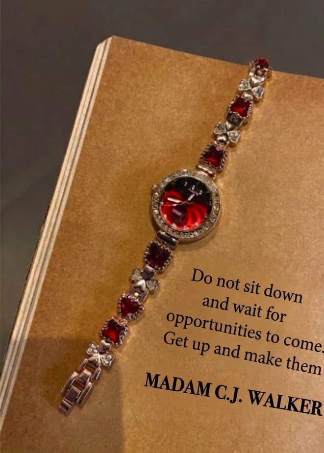 Women's Royal Red Crystal Jewelry Watch